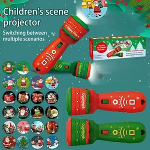 Offre Spéciale 24 modèle <span class=keywords><strong>projecteur</strong></span> de lumière de noël enfants jouet lumineux lampe de poche torche coulissante en plastique meilleurs jouets de noël pour les enfants - Product Image 2