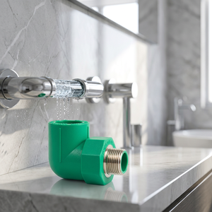 Codo de Conexión DEKKO Verde para Tuberías PPR con Rosca Macho, Garantía de 50 Años para Sistemas de Plomería de Agua Caliente/Fría - Product Image 6