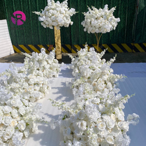 Base de Bola de Flores Dorada para Boda, Pedestal Grande para Bola de Flores, Centro de Mesa Metálico Dorado Brillante, Soporte para Flores para Decoración de Fiestas de Boda - Product Image 1