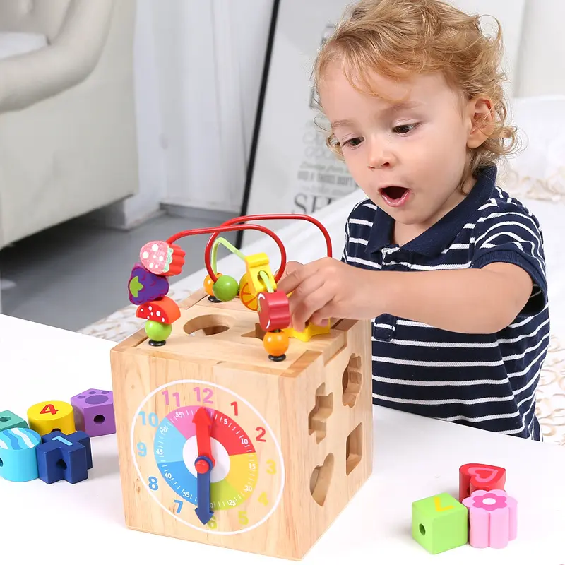 Multifunctional 6 in 1Pull Radish Catch Bug Hundred Treasure Box Male And Female Shape Pairing Board Music Percussion Piano Toys