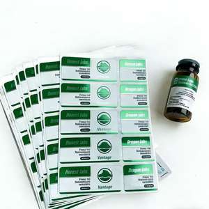 Etiqueta Adhesiva Personalizada de Vinilo Impermeable, Impresión en Rollo, Diseños de Productos, Etiquetas para Viales de Péptidos de 3 ml y 10 ml - Product Image 4