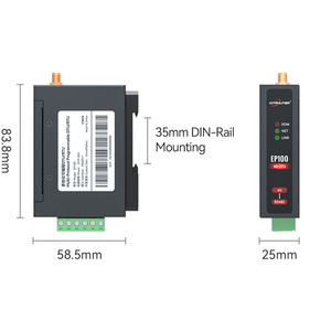 Enrutador de módem M2M Modbus MQTT SIM Bandas globales opcionales RS485 4G LTE DTU Convertidor de serie a celular para SCADA - Product Image 3