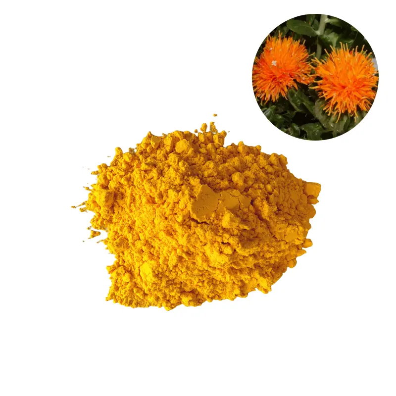 Thực phẩm tự nhiên màu sắc tố carthamus chiết xuất bột nghệ Tây màu vàng hữu cơ chất Màu safflower carthamus Vàng