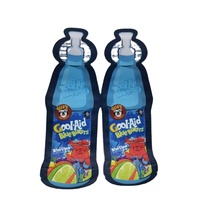 Jus d'eau potable emballé en plastique de forme de bouteille de 150ml doux au toucher imprimé sur mesure