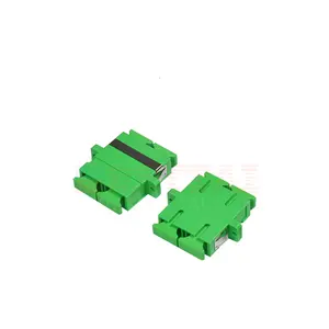 Dual Core Plastic type Single mode or Multi mode Square Shape SC APC Fiber Optic Adaptors