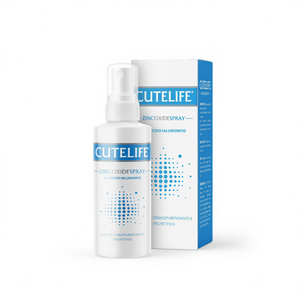 Spray à l'oxyde de zinc Cutelife 100 ml avec acide hyaluronique, apaisant, dermopurifiant, protecteur pour tous types de peau - Product Image 2