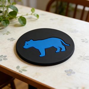 Posavasos de Silicona Negra Personalizados, Posavasos de PVC con Diseño de Disco Retro para Bebidas, Vino y Cerveza - Product Image 4