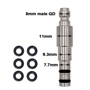 Zimakyfa FP4-Q-<b>S</b> Stainless Steel Fitting with 8mm Fill Nipple or 1/8BSPP Thread for High Pressure Air Charging - Product Image 4