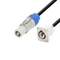 Connecteur aéronautique 3 broches, câble d'alimentation en PVC ignifuge, dédié aux lumières LED, éclairage de scène, projecteurs, audio