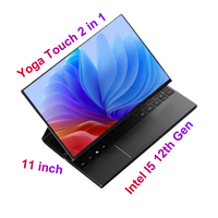 Layar sentuh Mini portabel WIFI 6 BT5.2 Intel I5 generasi 12 Yoga, pendidikan pelajar Windows 10 Pro Laptop 2 dalam 1