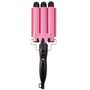 Rizador de Pelo Mágico de 3 Barras con Calentamiento PTC, Pantalla LCD de Temperatura, Herramienta Eléctrica Portátil para Peinado Profesional - Product Image 2