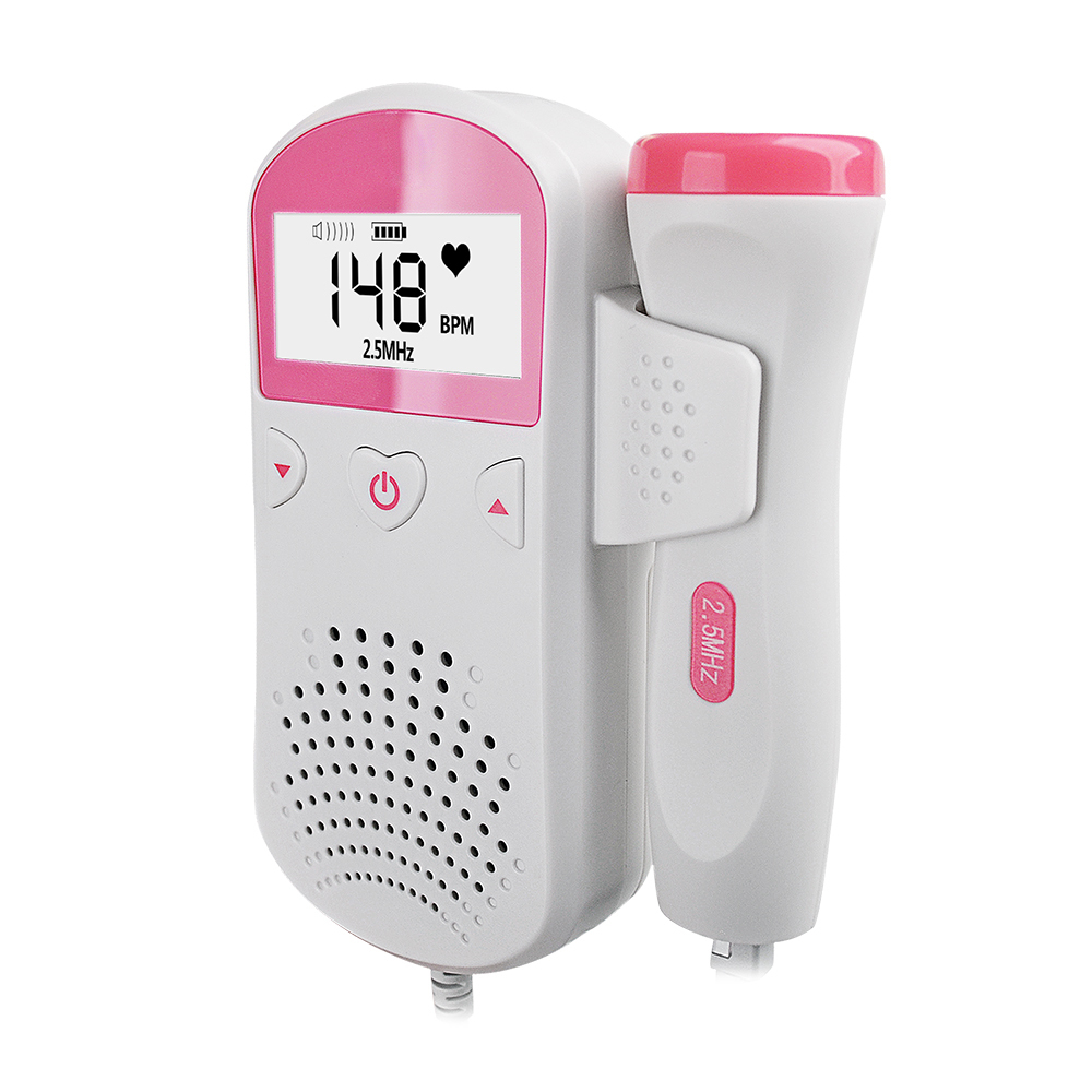 Small Portable Ultrasonic Fetal Doppler Baby Heartbeat Monitor For Pregnancy