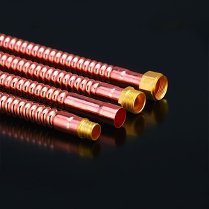 Tuyau de <span class=keywords><strong>cuivre</strong></span> droit pour climatiseur, pour système HVAC, bobine de réfrigération haute pureté, longueur et diamètre personnalisables - Product Image 1