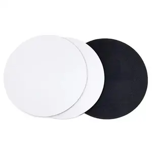 3毫米厚空白白色圆形升华鼠标橡胶垫织物和硅胶材料，用于防辐射印刷风格