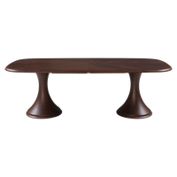 Table à manger extensible en placage de noyer de luxe moderne, fabrication chinoise, service OEM ODM, couleur personnalisée, écologique, imperméable