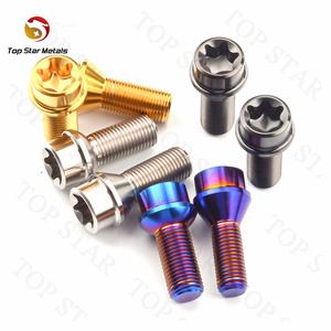 Titst 10.9 lớp gr.5 Titan bánh xe trung tâm bu lông m14x1.5x28-45mm Torx ổ cắm 60 độ nón ghế giả mạo Titan <span class=keywords><strong>Lug</strong></span> bu lông - Product Image 5