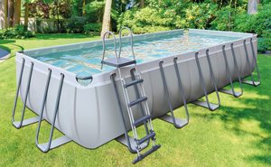 Ensemble de <span class=keywords><strong>piscine</strong></span> hors sol rectangulaire de grande taille 6,4 m x 3,05 m x 1,32 m avec filtre à sable et pompe - Product Image 6