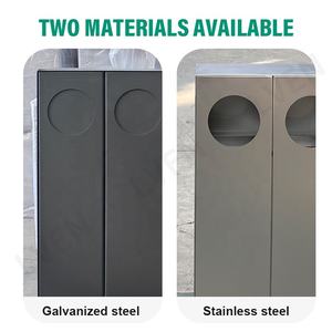 <span class=keywords><strong>Poubelle</strong></span> commerciale Offre Spéciale à <span class=keywords><strong>3</strong></span> <span class=keywords><strong>compartiments</strong></span> <span class=keywords><strong>Poubelle</strong></span> d'extérieur Poubelles de recyclage de rue avec cendrier Utilisation de l'école d'hôtel - Product Image 6