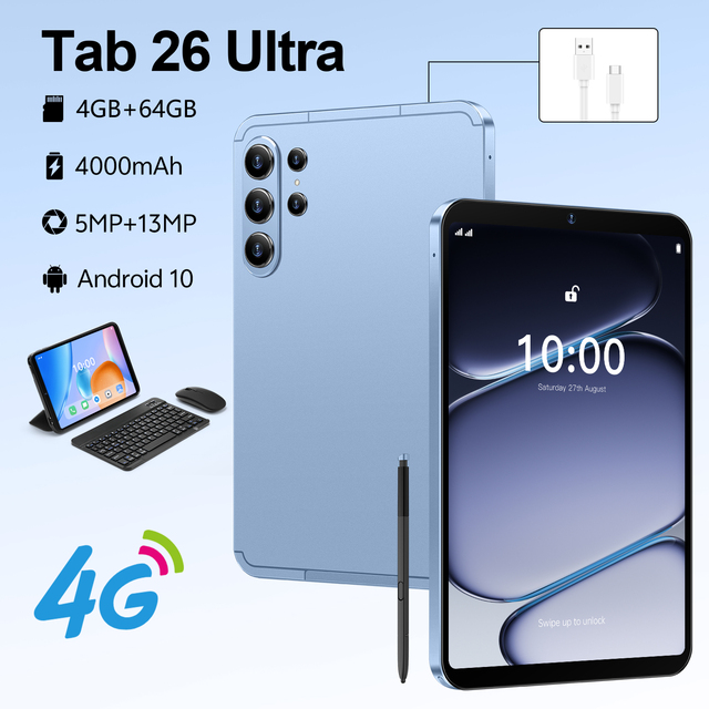2026 Hot Sale Tab 26 Ultra Tablet 16GB RAM 1TB Storage 10.1-Inch Display Android 15 Big Battery 32MP Camera Dual SIM