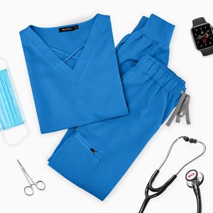 Wholesale Nurse Uniform Sets Personalized Soft Spandex Fabric Scrubs <b>Suits</b> Anti-Wrinkle Hospital Uniforms Women <b>Suit</b> Spa Uniform - Product Image 4