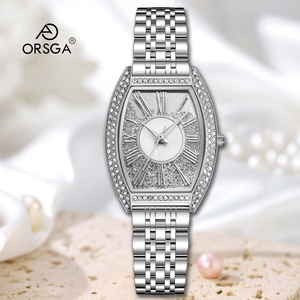 Montre ovale pour femme <span class=keywords><strong>Oushi</strong></span> Jia en alliage sertie de diamants, résistante à l'eau 30M, luxe léger, haut de gamme, quartz or rose - Product Image 3