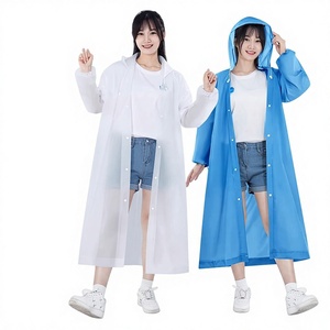 Thickened Transparent One-piece Full-body EVA Motorcycle/Electromobile <b>Raincoat</b> Non-disposable Portable Rainproof for - Product Image 1