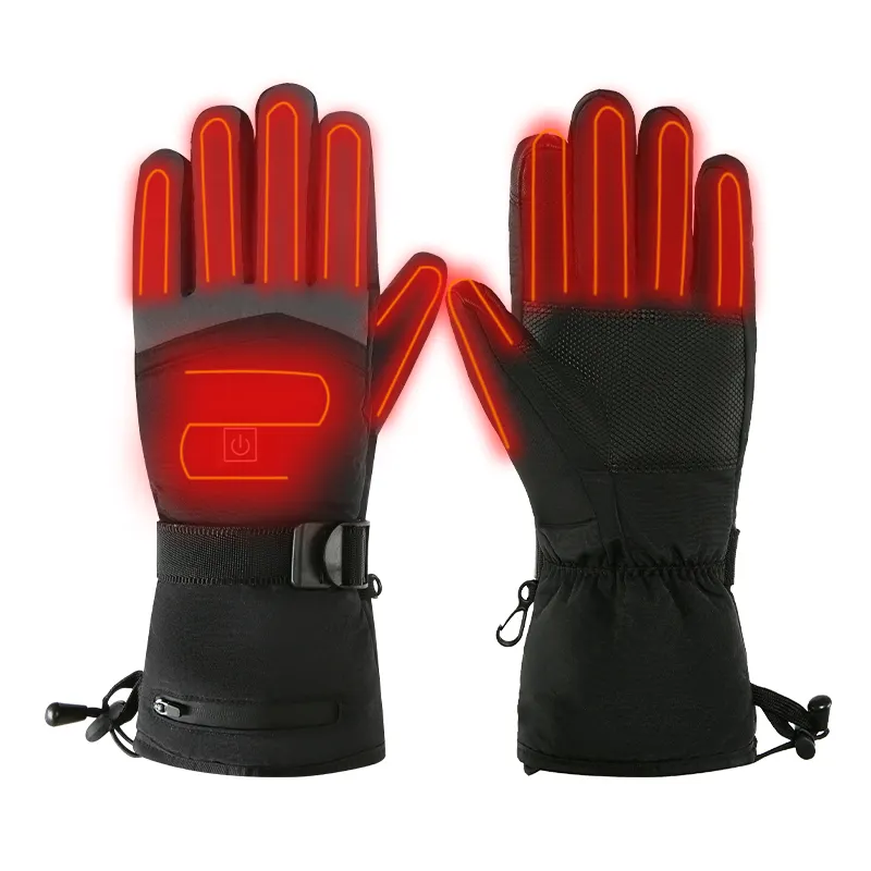 Heated Winter Gloves Warm Three-speed Adjustable Temperature Resistant Men Cycling Motorcycle Ski Gloves