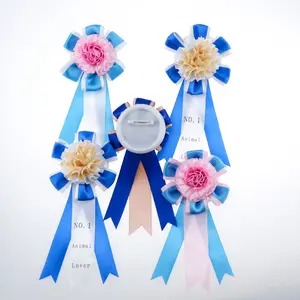 blank medals and ribbons customised satin ribbon graduation ribbon lei