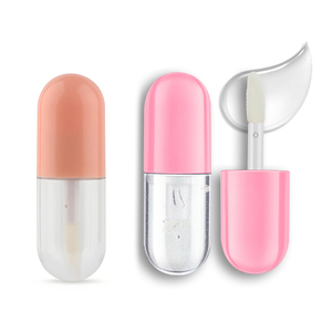 Tube de brillant à lèvres vide en plastique PP de 5 ml avec logo personnalisé MLM, mini capsule mignonne, pour huile à lèvres, emballage de maquillage, baume à lèvres - Product Image 1