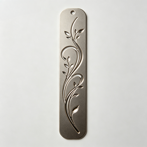 Custom Engraved Stainless Steel <b>Book</b> Mark Clip with Geometric Pattern CNC Machined and Wire EDM for Reading and Office Use - Product Image 3