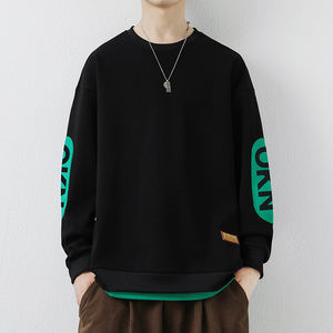 Nuevos suéteres para hombre, estilo americano, para primavera y otoño, cuello redondo, manga larga, transpirables. - Product Image 5