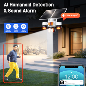 20MP 4G <strong>Solar</strong> Security Camera 24H Recording 12X Zoom <strong>3</strong>- PTZ 4G SIM Wireless <strong>Solar</strong> Camera Auto Tracking E-sim CCTV 20MP 10K - Product Image 4