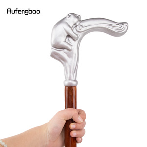 ไม้เท้าเดินป่าลายเสือดาว ทำจากไม้และเหล็กคาร์บอน สำหรับกิจกรรมกลางแจ้ง - Product Image 4
