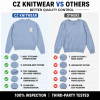 Pull en coton côtelé à col rond pour homme, personnalisable avec logo, anti-plis, séchage rapide, anti-boulochage, chaud pour l'hiver (ODM/OEM)