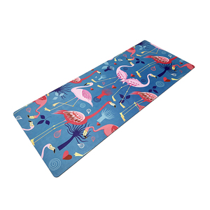 Tapis de <span class=keywords><strong>yoga</strong></span> pour enfants en microfibre antidérapant, motif animal de dessin animé flamant rose, prix de gros, pour jeu/danse/entraînement - Product Image 2