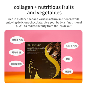 Meilleure Vente : Chocolat au Collagène Prébiotique, Substitut de Beurre de Cacao, Produits Chocolatés, Chocolat Noir avec Probiotiques pour la Digestion - Product Image 2
