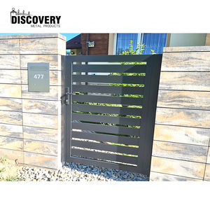 Petite porte en aluminium noire personnalisée aux normes européennes à <span class=keywords><strong>prix</strong></span> d'usine pour villa, jardin et cour - Product Image 2