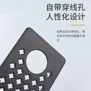 Large Single-Hole Breathable Mesh Plastic Cabinet Office <b>Computer</b> <b>Desk</b> Main Unit Shell Ventilation Heat Dissipation Accessories - Product Image 1
