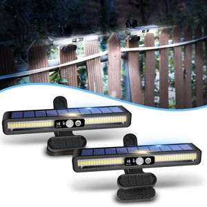 Luz <span class=keywords><strong>Solar</strong></span> <span class=keywords><strong>LED</strong></span> Monocristalina Súper Brillante para Exteriores, IP65, con Sensor, Batería de Iones de Litio, Distancia de Detección de 5-8m, Regulable, para Jardines - Product Image 2