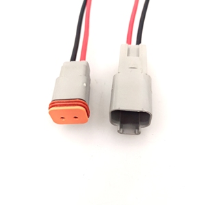 DT 2 Way машинный мужской женский светодиодные косичка жгут проводов Deutsch DT04-2P DT06-2S провод автомобильного жгута проводов - Product Image 6