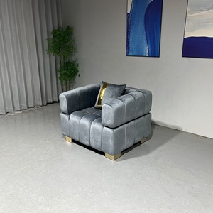 Ensemble de canapés modulaires de luxe moderne avec <span class=keywords><strong>design</strong></span> carré et rembourrage en éponge pour salon et usage hôtelier - Product Image 3