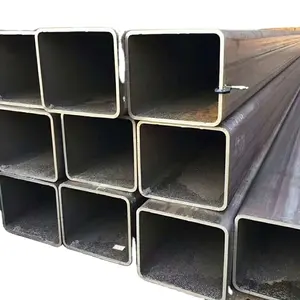 Metal binalar çivili borular/borular ERW 200x200 SHS yumuşak çelik dikdörtgen boru