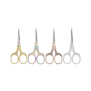 Ciseaux à broder vintage en acier inoxydable à tête droite, quatre couleurs, pour usage domestique, ciseaux de tailleur - Product Image 4