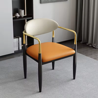 Chaise de salon de haute qualité, 2 places, design nordique créatif et luxueux, pieds en métal, dossier en tissu doux, pour salon, café, banquet