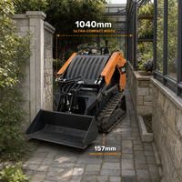 Mini-chargeuse sur chenilles T460 multi-attachements avec attache rapide, tarière hydraulique, trancheuse, brise-roche et fourche de chargement