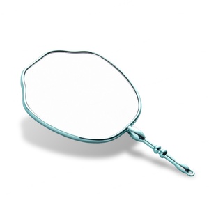 Green Color Chinese Style Unique Design Private Label <b>Compact</b> Handheld <b>Mirror</b> for Women - Product Image 4