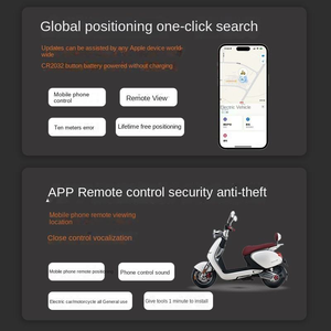 Localizador Inteligente Tipo Air Tag MFi Find My con Funda Magnética de Silicona para Llaves, Bicicletas y Motocicletas Rastreador GPS para IOS y Android - Product Image 2