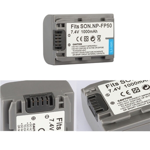 Batería NP-FP50 de 1000mAh para Cámara Sony NP-FP30 NP-FP60 NP-FP70 NP-FP71 NP-FP90 NP-FP91, DCR-SX40 SX40R SX41 HDR-CX105 - Product Image 2