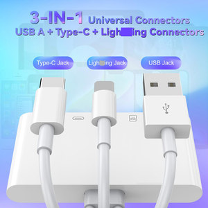 5 Trong <span class=keywords><strong>3</strong></span> <span class=keywords><strong>USB</strong></span> Loại C <span class=keywords><strong>USB</strong></span> 2.0 OTG <span class=keywords><strong>Card</strong></span> Reader Adapter Đối Với Loại C SD & Micro TF Memory <span class=keywords><strong>Card</strong></span> Reader Đối Với iPhone IOS 8 Pin Adapter - Product Image 3