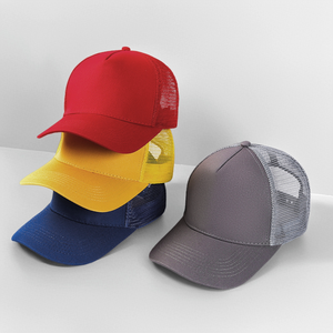 Casquette de baseball en maille ajustable de haute qualité 100 % coton avec <span class=keywords><strong>logo</strong></span> personnalisé brodé, 5 panneaux, style camionneur, pour le sport et les activités de plein air - Product Image 6